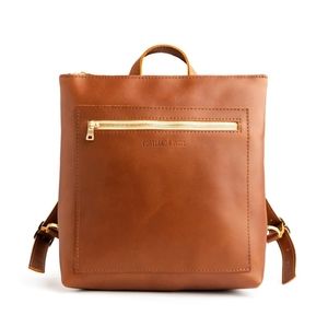 NWOT Portland Leather Goods Tote Backpack in "Honey"
